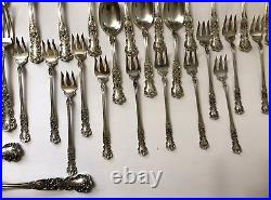 Sterling Silver Set Flatware Gorham Buttercup 62 Pieces Antque