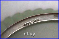 Sterling Silver Set of 6 Boullion Bowls withLids and Porcelain Inserts