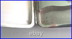 Sterling silver 950 Cigarette Case Kanji Handmade Japanese Antique