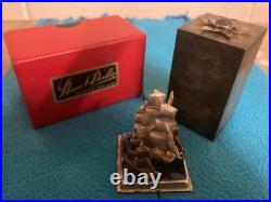 Stuart Devlin Sterling Silver Enamel. Bullion. Xmas Box'we Saw Three Ships'