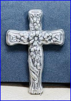 Stunning Ornate Cross? (2) Troy Ounces. 999 Fine Solid Silver? Mk Barz Stunning Ornate Cross? (2) Troy Ounces. 999 Fine Solid Silver? Mk Barz