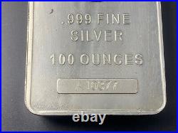 Sunshine 100 OZ Silver Bullion Bar 999 Solid