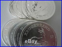 TEN 2020 Britannia & 2019 Krugerrand solid Silver1oz bullion coins x10 ounces