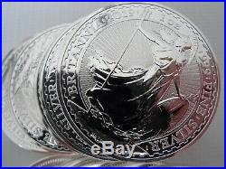 TEN 2020 Britannia & 2019 Krugerrand solid Silver1oz bullion coins x10 ounces