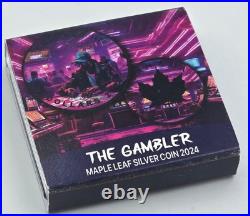 THE GAMBLER ALL IN Silver Coin 1 Oz. 999 Canada 2024