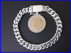 Taxco Mexican Solid 925 Sterling Silver Curb Chain Bracelets 7.5- 8, 40-45 g