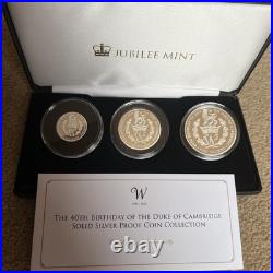 The 40th Birthday Of The Duke Of Cambridge Solid Silver Proof Coin Collection