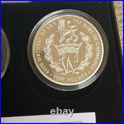 The 40th Birthday Of The Duke Of Cambridge Solid Silver Proof Coin Collection