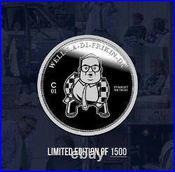 The CHIVE Chris Farley, Down By The River Solid Silver 1 OZ COIN SOLD OUT