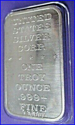 The California Condor 1974.999 Solid Silver Art Bar Ussc-61 930/2,000