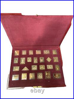 The Empire Collection Gold Plated Solid Silver Ingot Stamp Collection