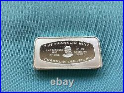 The Franklin Mint Solid Sterling Silver Kentucky Bank Bar 2.35 Oz