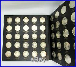The Franklin Mint States of the Union Series 50 Solid Sterling Silver Medals Set