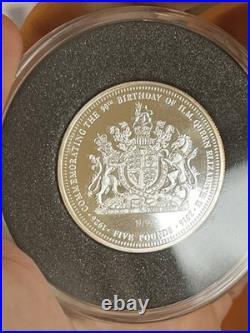 The Queen Elizabeth II 90th Birthday Solid Silver Proof Pied-fort Coin