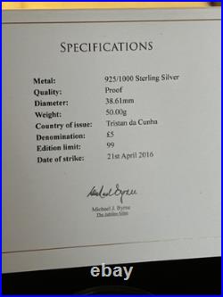 The Queen Elizabeth II 90th Birthday Solid Silver Proof Pied-fort Coin