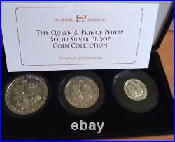 The Queen and Prince Philip Solid Silver Proof Coin Collection