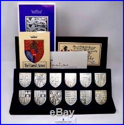 The Royal Arms 12 Solid Silver Sterling Ingots Box COA