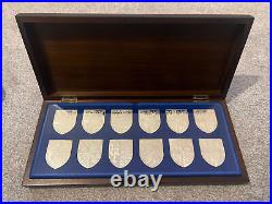 The Royal Arms Queens Silver Jubilee solid Sterling Silver Ingots Shield