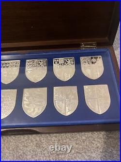 The Royal Arms Queens Silver Jubilee solid Sterling Silver Ingots Shield