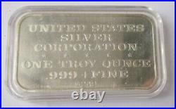 The Streakers Vintage 1974.999 Solid Silver Art Bar Ussc-116 #0249/2,500
