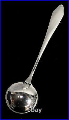 Tiffany & Co Sterling Silver (12) Clinton Engraved 5 1/2 Bullion Soup Spoons