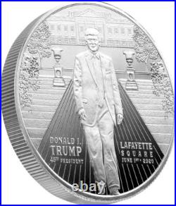 Trump 1 Oz. 999 Silver Round Coin TAKING BACK LAFAYETTE SQUARE
