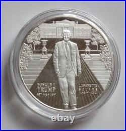 Trump Lafayette Square, 1 oz. 999 Fine Silver Round Encapsulated 2020