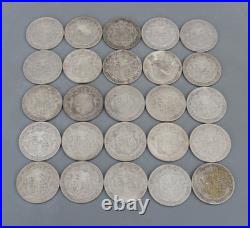 Tube of Solid 0.500 Silver 25 Half Crown 342g George V mixed dates 1920-1927