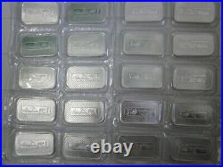 Twenty New SilverTowne 1oz Solid Silver Bullion Bars 999 Sealed x Atkinsons