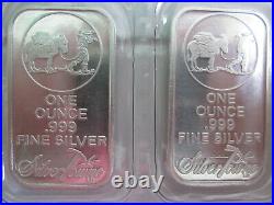 Twenty New SilverTowne 1oz Solid Silver Bullion Bars 999 Sealed x Atkinsons