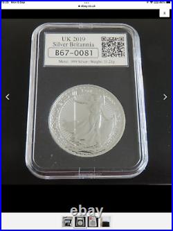 UK 2019 1oz Solid Silver Britannia DateStamp No 081