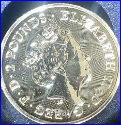 UK BRITANNIA 2 Pounds 2019 ROYAL ARMS 1oz SOLID PURE. 999 SILVER Bullion Coin