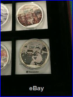 USA Solid Silver Eagle Rms Titanic 12 Coin Collection $1 Westminster Bullion Set