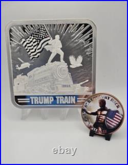 Ultra-Rare Trump Train 24 oz. 999 Silver Bar Discontinued Slogan LAST ONE Ultra-Rare Trump Train 24 oz. 999 Silver Bar Discontinued Slogan LAST ONE