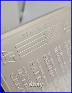 Ultra-Rare Trump Train 24 oz. 999 Silver Bar Discontinued Slogan LAST ONE Ultra-Rare Trump Train 24 oz. 999 Silver Bar Discontinued Slogan LAST ONE