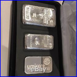 Umicore 0.999 Solid Silver Bars