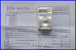 Umicore 500g solid silver bar. 999 fine silver sealed in packet with COA