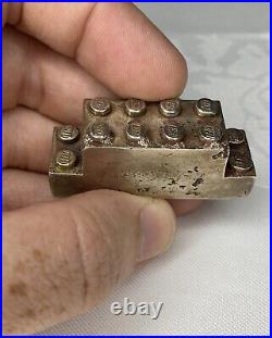Unusual, Solid Silver Lego Brick Ingot not scrap 110.0 grams Rare Novelty