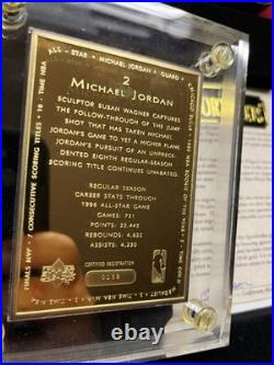 Upper Deck Sport Strike Michael Jordan 6 oz. 999 GOLD & 6 oz. 999 SILVER Ingots