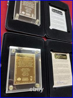 Upper Deck Sport Strike Michael Jordan 6 oz. 999 GOLD & 6 oz. 999 SILVER Ingots