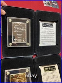 Upper Deck Sport Strike Michael Jordan 6 oz. 999 GOLD & 6 oz. 999 SILVER Ingots