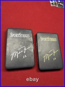 Upper Deck Sport Strike Michael Jordan 6 oz. 999 GOLD & 6 oz. 999 SILVER Ingots