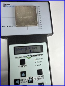 VINTAGE U. S. Silver Corp 5 OZ. 999 FINE SILVER BAR. 2x2 Square Extruded