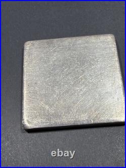 VINTAGE U. S. Silver Corp 5 OZ. 999 FINE SILVER BAR. 2x2 Square Extruded