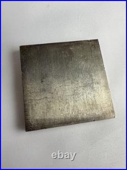 VINTAGE U. S. Silver Corp 5 OZ. 999 FINE SILVER BAR. 2x2 Square Extruded