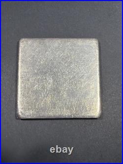 VINTAGE U. S. Silver Corp 5 OZ. 999 FINE SILVER BAR. 2x2 Square Extruded