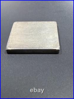 VINTAGE U. S. Silver Corp 5 OZ. 999 FINE SILVER BAR. 2x2 Square Extruded