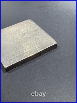 VINTAGE U. S. Silver Corp 5 OZ. 999 FINE SILVER BAR. 2x2 Square Extruded