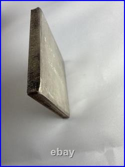 VINTAGE U. S. Silver Corp 5 OZ. 999 FINE SILVER BAR. 2x2 Square Extruded