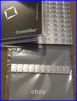 Valcambi Suisse Combibar 0.999 Solid Silver Bullion Bars 1g/5g/10g/20g/50g F&F